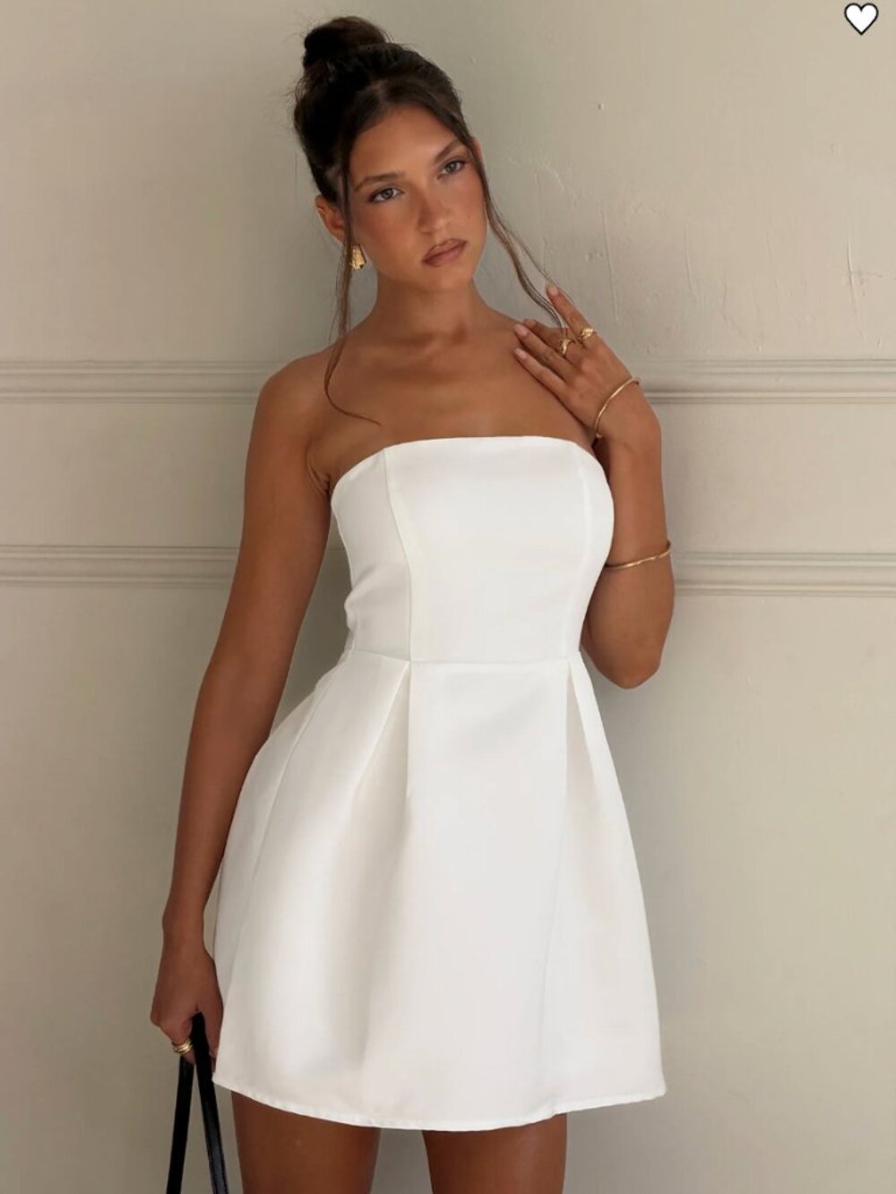 NWT Spader Corset Mini Dress White